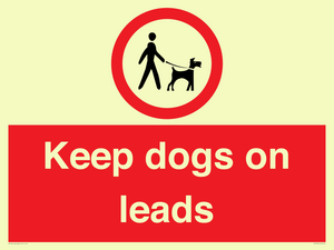 Keep dogs on leads